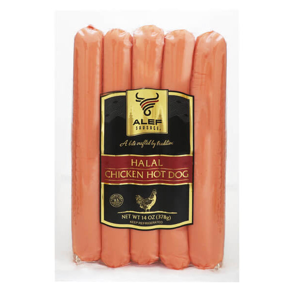 Халяльный хот-дог с курицей – 14,0 унций (397 г)